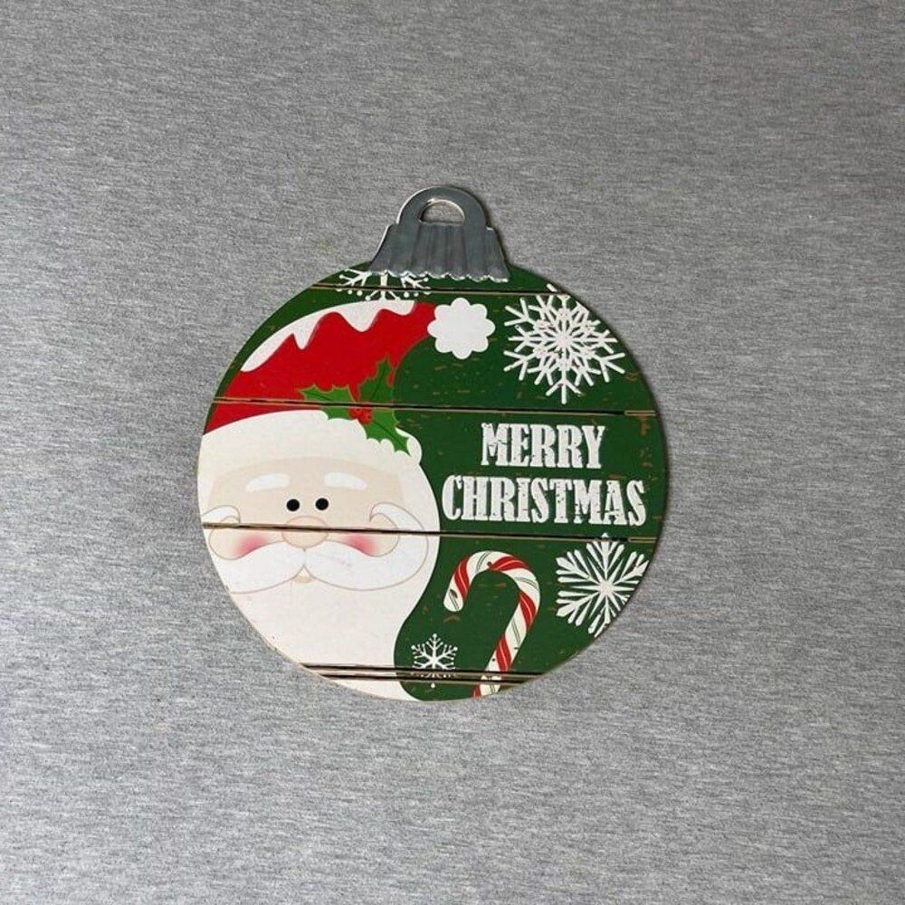 Christmas 12'' Merry Christmas Ornament Wooden Hanging Sign